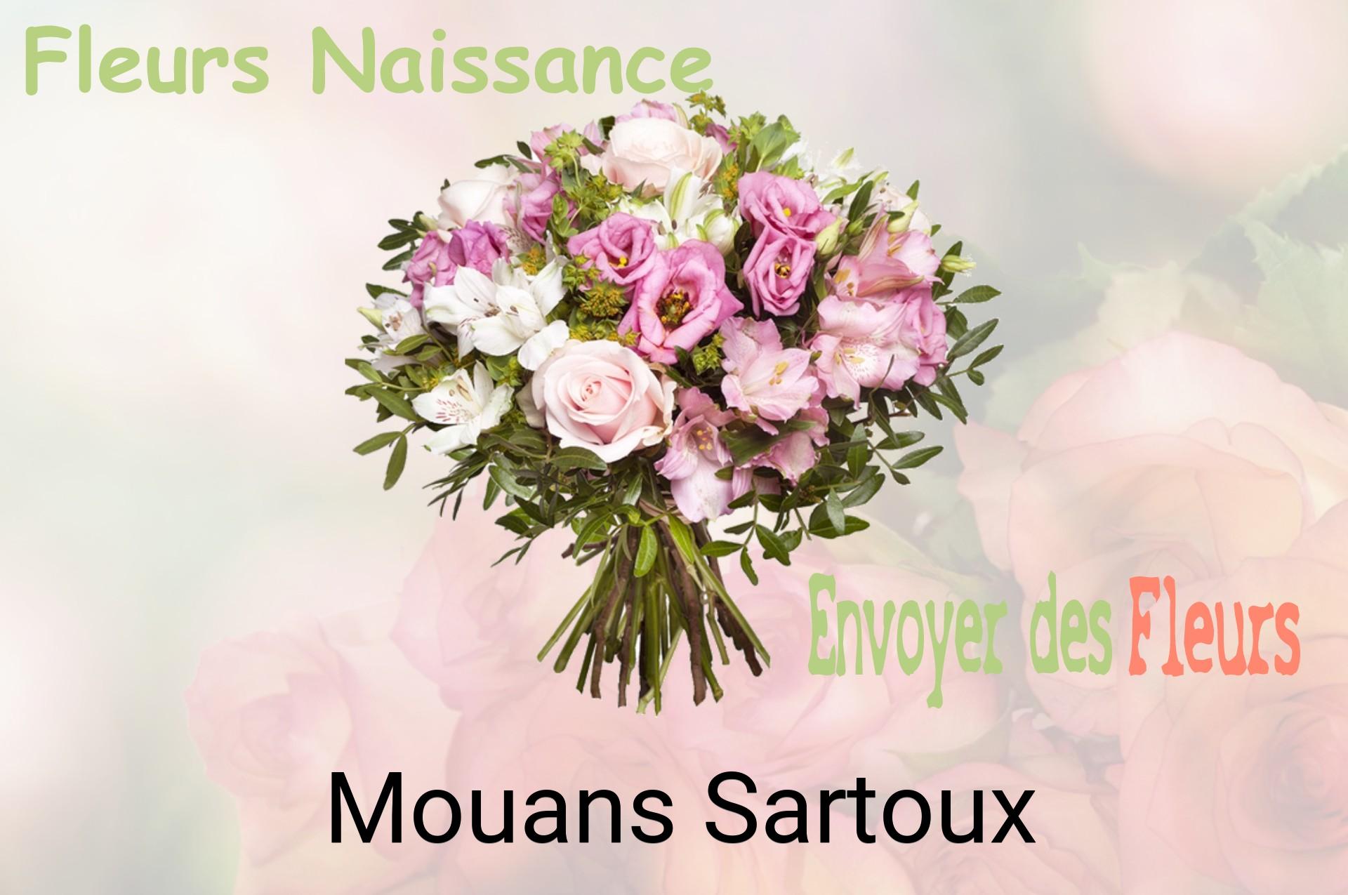 Bouquet de fleurs de naissance livré à Mouans-Sartoux